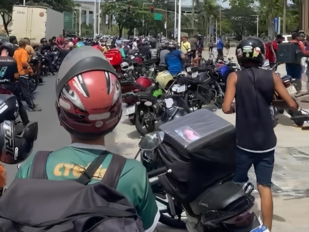 Entregadores de aplicativo continuam paralisação no ES aderindo a protesto nacional