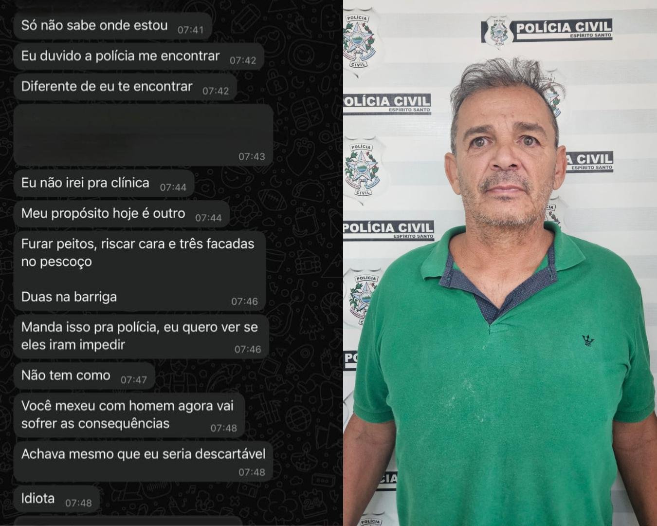 Empresário é preso por roubo e investigado por stalking após denúncia de ex no ES