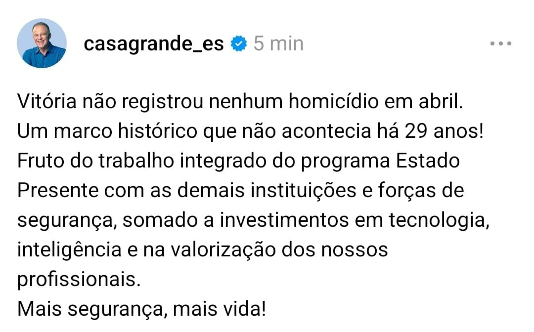 Reprodução/Rede Social