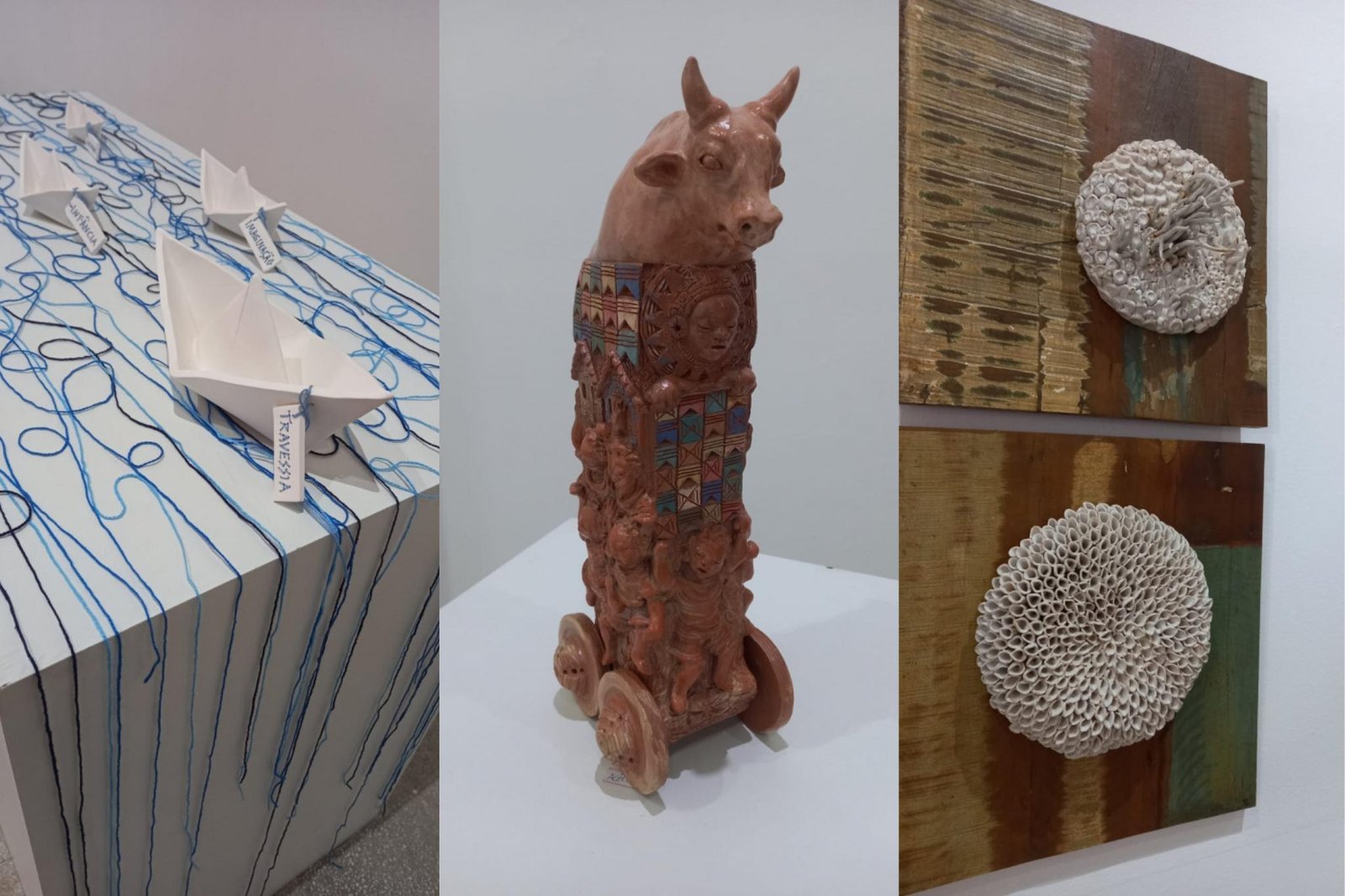 Exposição na Casa Porto traz obras em cerâmica inspiradas em poesias